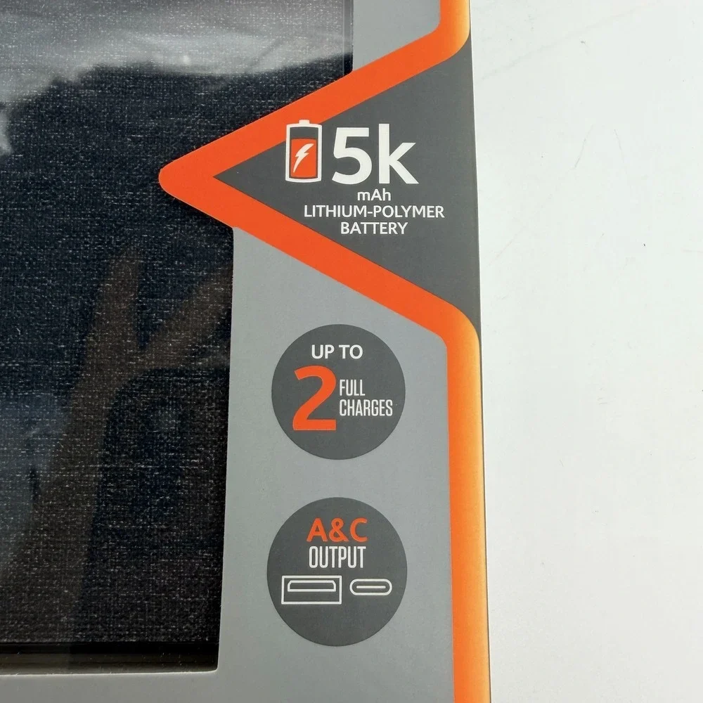 Ventev Black 5k mAh Lithium-polymer Portable Battery Portable Battery/Power Bank